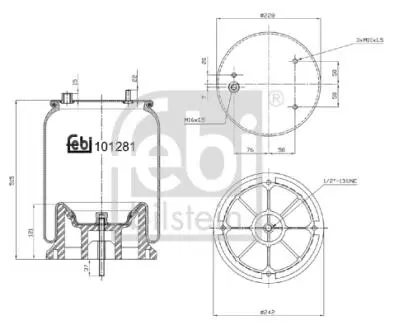 101281 Подушка амортизуюча FEBI BILSTEIN подбор по vin на Brocar
