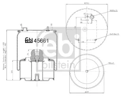 45661 Подушка амортизуюча FEBI BILSTEIN підбір по vin на Brocar
