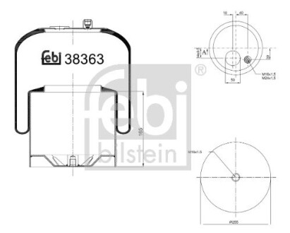 38363 Подушка амортизуюча FEBI BILSTEIN подбор по vin на Brocar