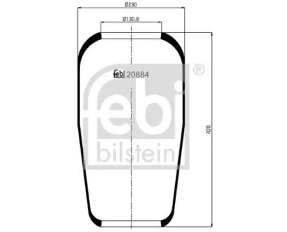 20884 Подушка амортизуюча FEBI BILSTEIN подбор по vin на Brocar