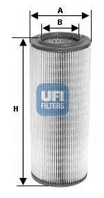 2740000 Воздушный фильтр UFI подбор по vin на Brocar