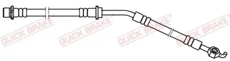 58886 Гальмівний шланг QUICK BRAKE підбір по vin на Brocar