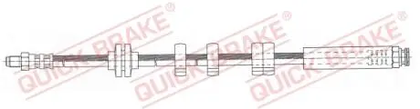 32979 Тормозной шланг QUICK BRAKE подбор по vin на Brocar