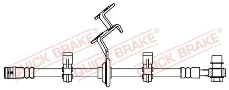 58834X Тормозной шланг QUICK BRAKE підбір по vin на Brocar