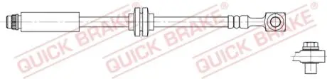 50201X Тормозной шланг QUICK BRAKE подбор по vin на Brocar