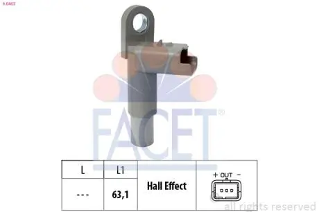 90463 Деталь електрики FACET підбір по vin на Brocar