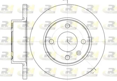 653800 Гальмівний диск ROADHOUSE підбір по vin на Brocar