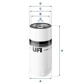 2434800 Топливный фильтр UFI підбір по vin на Brocar