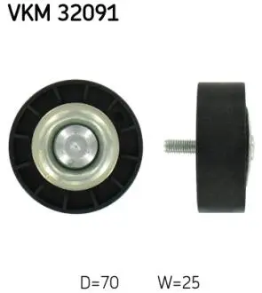 VKM32091 Обвідний ролик SKF підбір по vin на Brocar