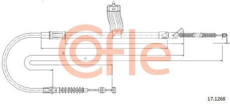 171268 Трос ручника COFLE підбір по vin на Brocar