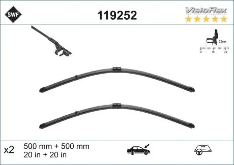 119252 Склоочисник SWF підбір по vin на Brocar