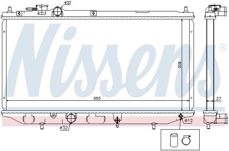 61734 Радиатора NISSENS подбор по vin на Brocar