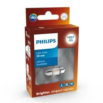 24844CU60X1 24844CU60X1 (PHILIPS) Festoon 30mm LED Ultinon Pro6000 24V PHILIPS підбір по vin на Brocar