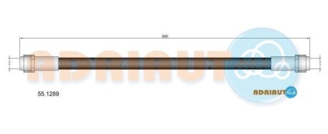 551289 Шланг торм. задн. AMAROK 10- ADRIAUTO подбор по vin на Brocar