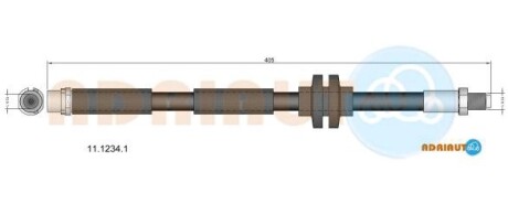 1112341 Шланг торм. пер. Croma 05- ADRIAUTO підбір по vin на Brocar