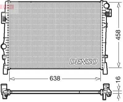 DRM09054 Радиатор двигателя, главный DENSO подбор по vin на Brocar