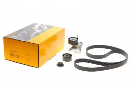 7PK1705K1 Комплект ременя генератора Renault Grand II-III/Laguna/Megane 2.0dCi 06- CONTITECH підбір по vin на Brocar