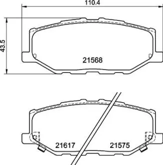 P79040 KLOCKI HAMULCOWE PRZOD BREMBO підбір по vin на Brocar