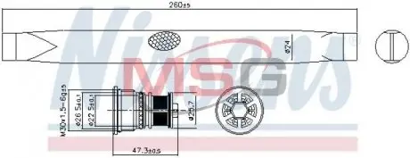95762 Осушувач,кондиціонер NISSENS підбір по vin на Brocar