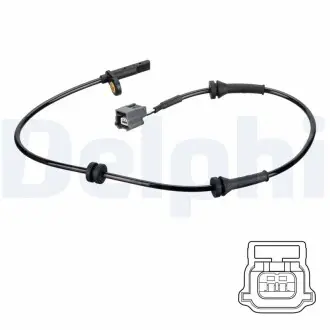 SS20796 Датчик ABS передн Лів/Прав NISSAN QASHQAI II, X-TRAIL III RENAULT KOLEOS II 1.2-2.5 11.13- DELPHI підбір по vin на Brocar