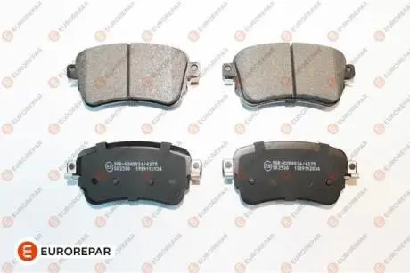1675991880 ЗАДНІ ГАЛЬМІВНІ КОЛОДКИ CITROEN JUMPY, SPACETOURER OPEL VIVARO CPEUGEOT EXPERT, TRAVELLER TOYOTA PROACE, EUROREPAR підбір по vin на Brocar