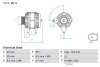 0986084750 ALTERNATOR REG. BOSCH підбір по vin на Brocar