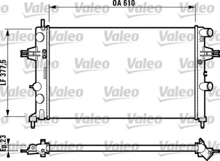 732551 Радіатор VALEO підбір по vin на Brocar