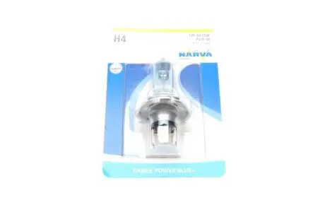 486774000 Автолампа H4 12V 60/55W P43t Range Power Blue+ (3700K) (блістер/ 1шт) NARVA підбір по vin на Brocar