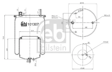 101307 Подушка амортизуюча FEBI BILSTEIN подбор по vin на Brocar