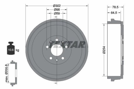 94045400 BEBEN HAMULCOWY TEXTAR підбір по vin на Brocar