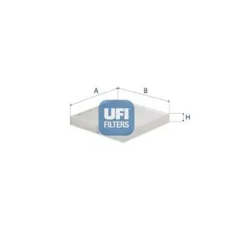 5353200 Фільтр, повітря у салоні UFI подбор по vin на Brocar