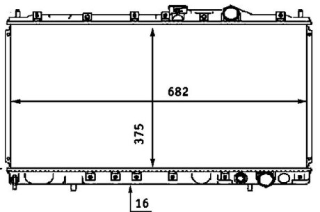 CR537000S CHLODNICA WODY MAHLE / KNECHT підбір по vin на Brocar