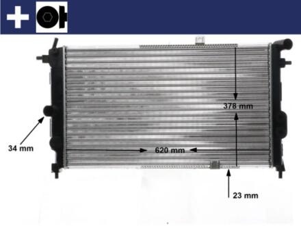 CR438000S Радіатор охолодження MAHLE / KNECHT підбір по vin на Brocar
