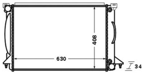 CR1422000S CHLODNICA WODY MAHLE / KNECHT підбір по vin на Brocar