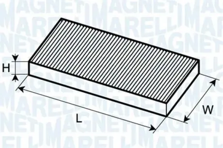 BCF180 FILTR KABINOWY MAGNETI MARELLI підбір по vin на Brocar