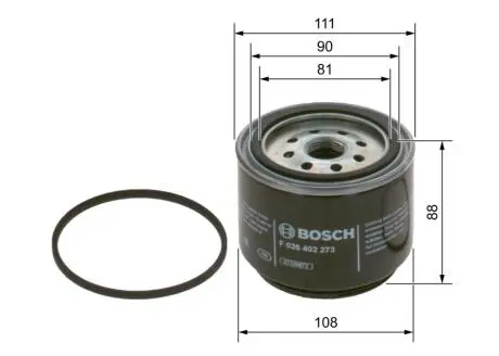 F026402273 Паливний фільтр BOSCH підбір по vin на Brocar