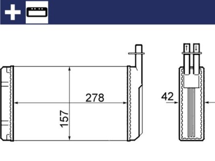 AH68000S NAGRZEWNICA MAHLE / KNECHT підбір по vin на Brocar