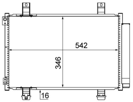 AC611000S SKRAPLACZ MAHLE / KNECHT підбір по vin на Brocar