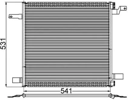 AC259001S Конденсатор, система кондиціонування повітря MAHLE / KNECHT підбір по vin на Brocar