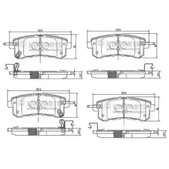 N3611058 Тормозные колодки дисковые NIPPARTS підбір по vin на Brocar