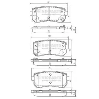 N3610313 Тормозные колодки дисковые NIPPARTS подбор по vin на Brocar
