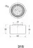 45315 Ролик ремня ГРМ Mazda 323 f v 2.0 (94-98),Mazda Mx-6 2.5 (92-97),Mazda Mx-6 2.5 JAPKO підбір по vin на Brocar