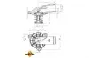 725223 Термостат Volvo C30/C70/S40/S60 2.0-2.4 00-10 (90°C) NRF підбір по vin на Brocar