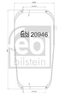 20946 Подушка амортизуюча FEBI BILSTEIN подбор по vin на Brocar