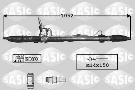 7170028 Кермовий механізм SASIC підбір по vin на Brocar