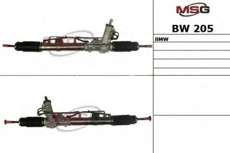 BW205 Рулевая рейка с г / п BMW 3 (E46) 1.6-3.0D 02.98-12.07 MSG подбор по vin на Brocar