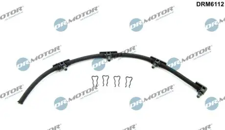 DRM6112 PRZEWÓD PRZELEWOWY FIAT 500 1,3MJT 09- DR.MOTOR підбір по vin на Brocar