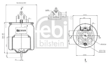 38509 Подушка амортизуюча FEBI BILSTEIN подбор по vin на Brocar