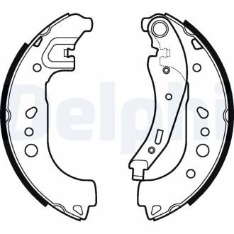 LS2109 Барабанные тормозные колодки DELPHI подбор по vin на Brocar