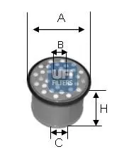 2439000 Топливный фильтр UFI подбор по vin на Brocar